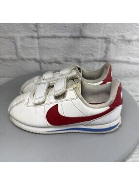 Nike Cortez Forrest Gump White Red Blue Toddler Shoes Size 12C (904767-103)